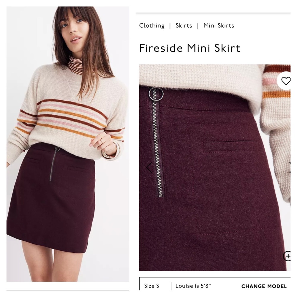 Madewell Fireside mini skirt - Picture 1 of 9